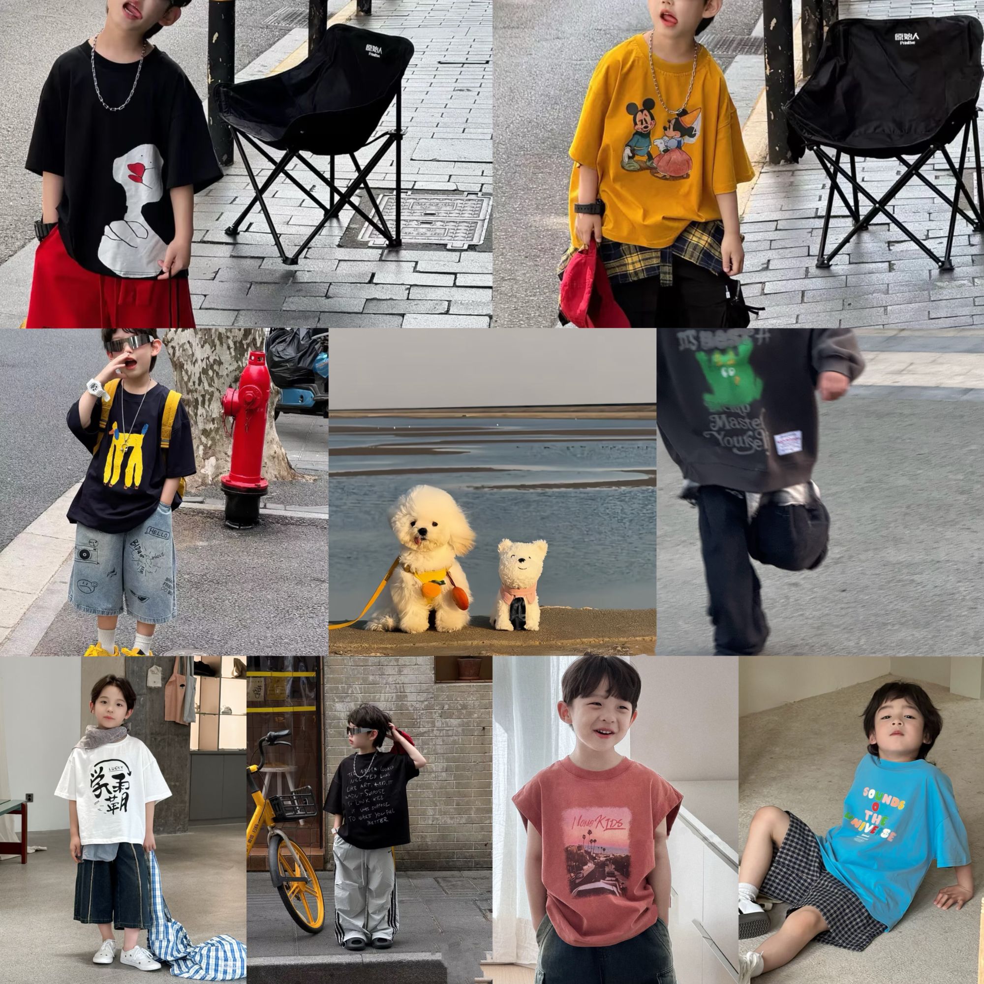 冬季外套裤子卫衣儿童服装061-100潮流帅气