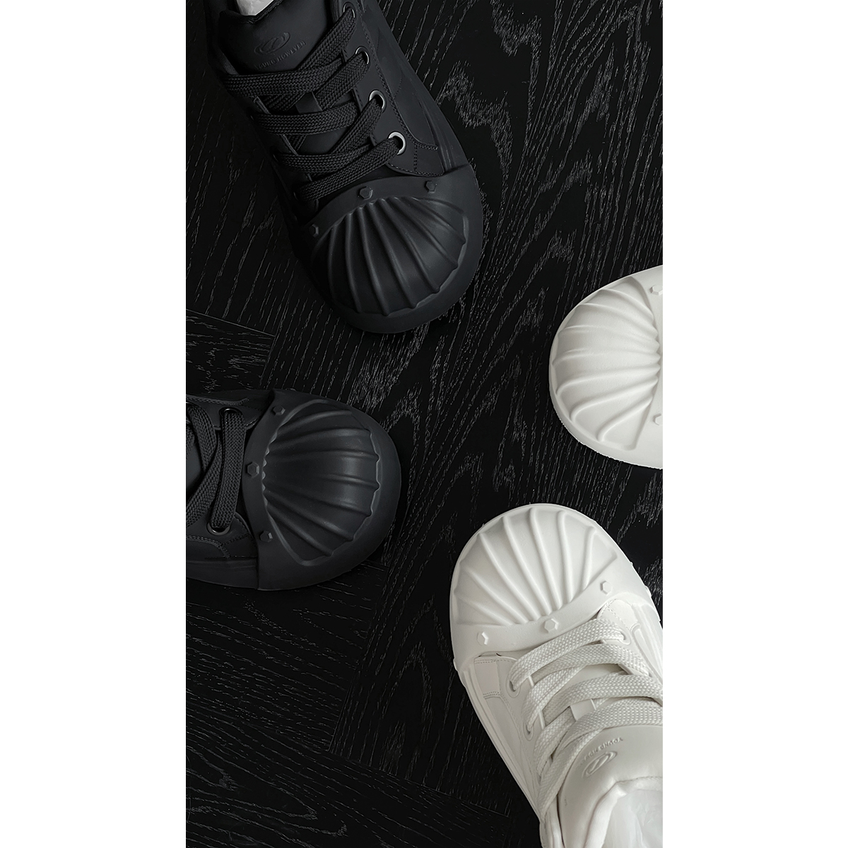 龙叨叨冬季新品时尚设计感贝壳圆头休闲厚底增高小白鞋低帮板鞋