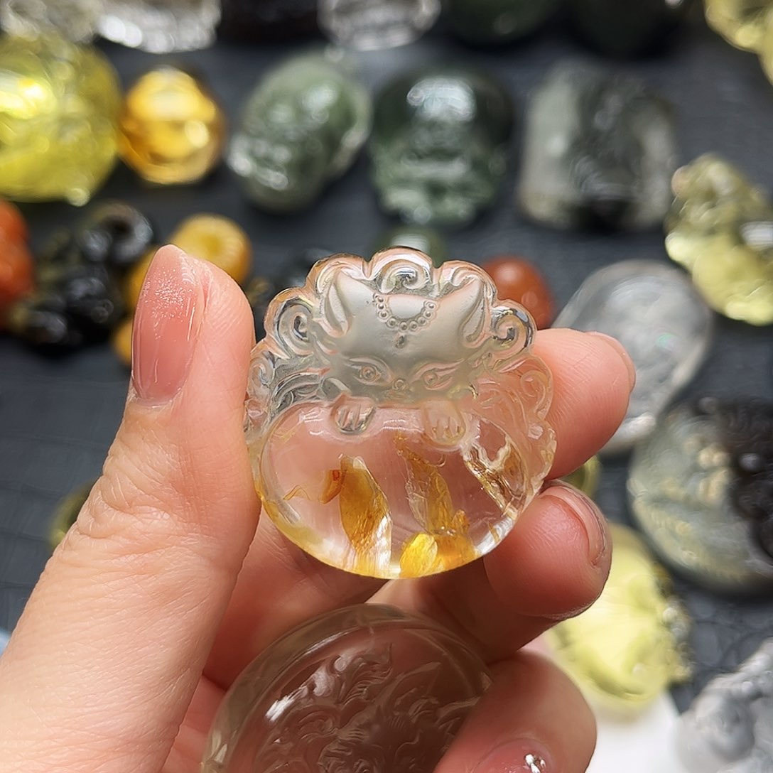 水晶吊坠(不含链)未镶嵌上**水