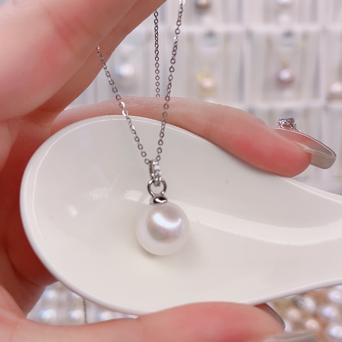 未镶嵌淡水珍珠吊坠(赠链)