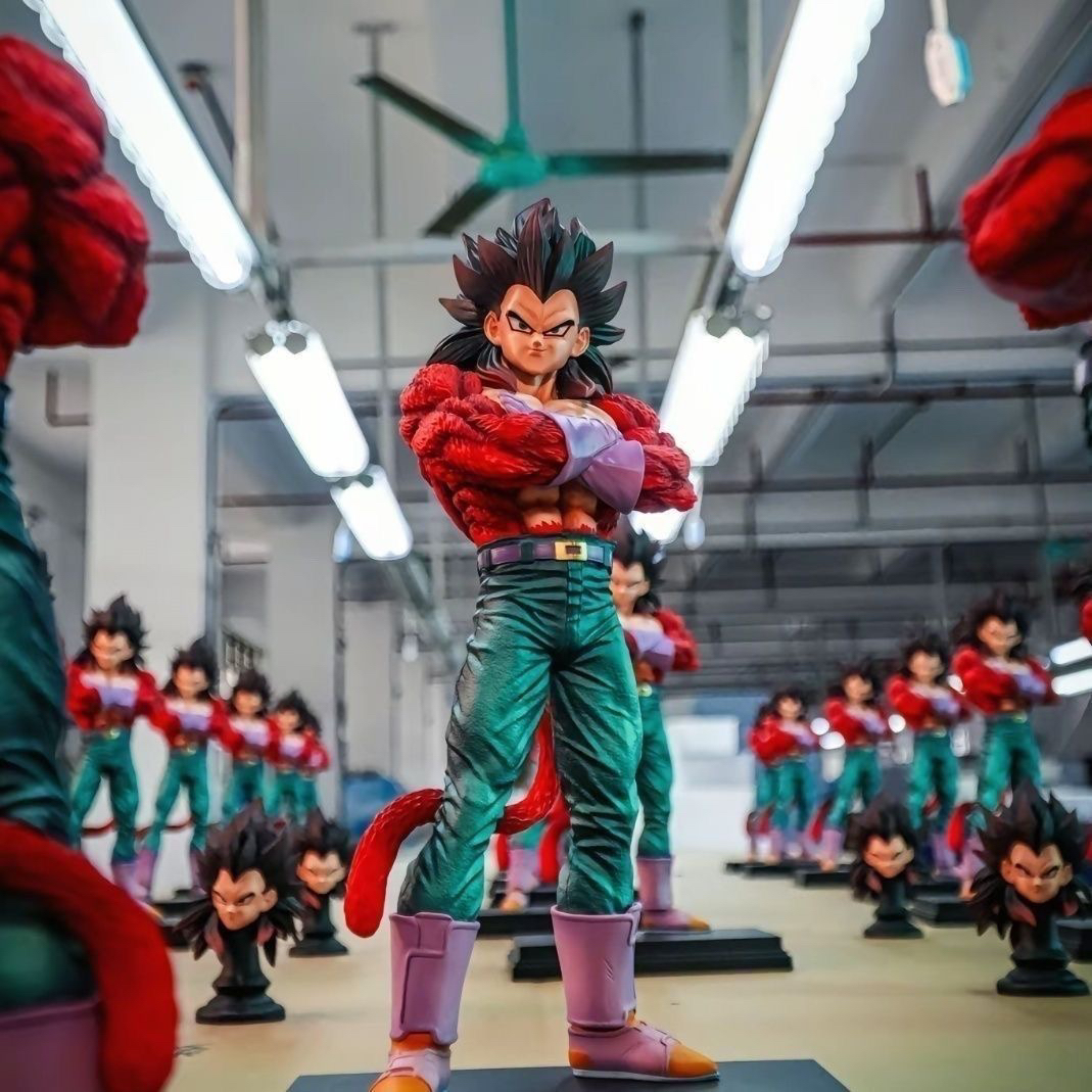 【JT】七龙珠 30cm超四贝吉塔 超级赛亚人双头雕动漫手办摆件