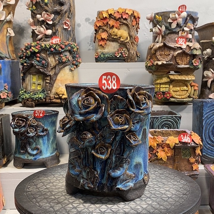 538 号陶然花器手工花盆