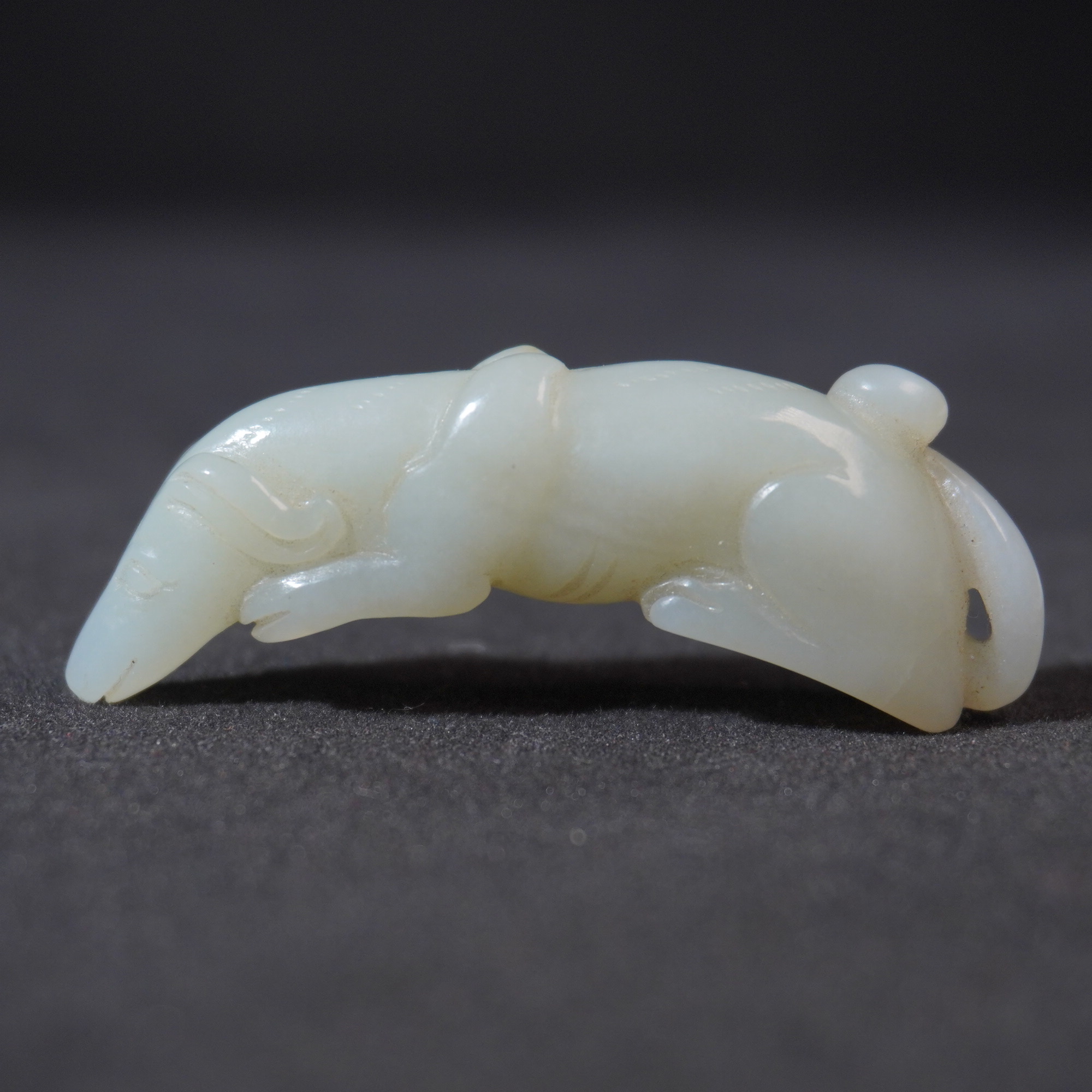 6NA51  清   和田玉大权在握挂件