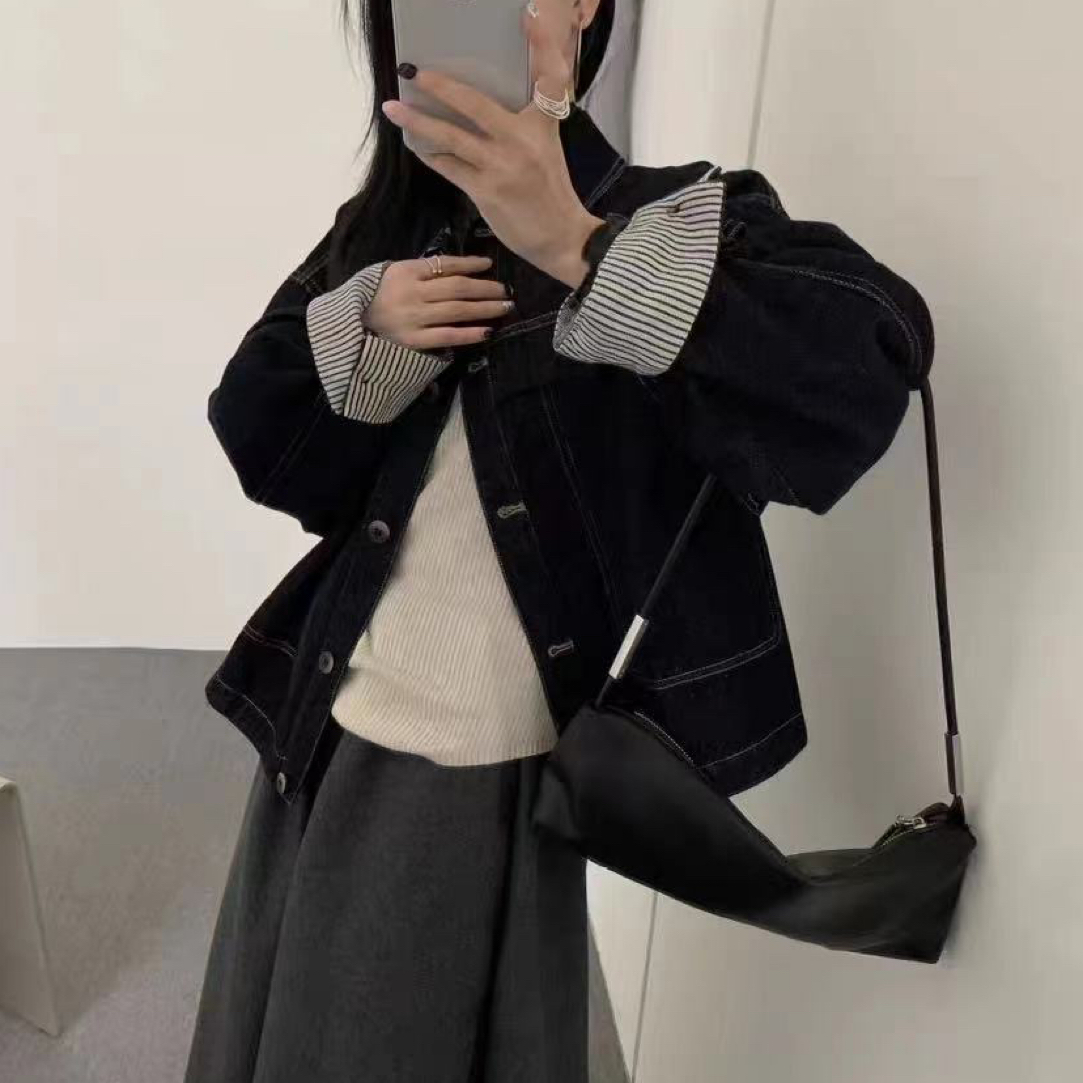 高品质高级感牛仔外套2025秋季新款韩版百搭宽松显瘦短款上衣女