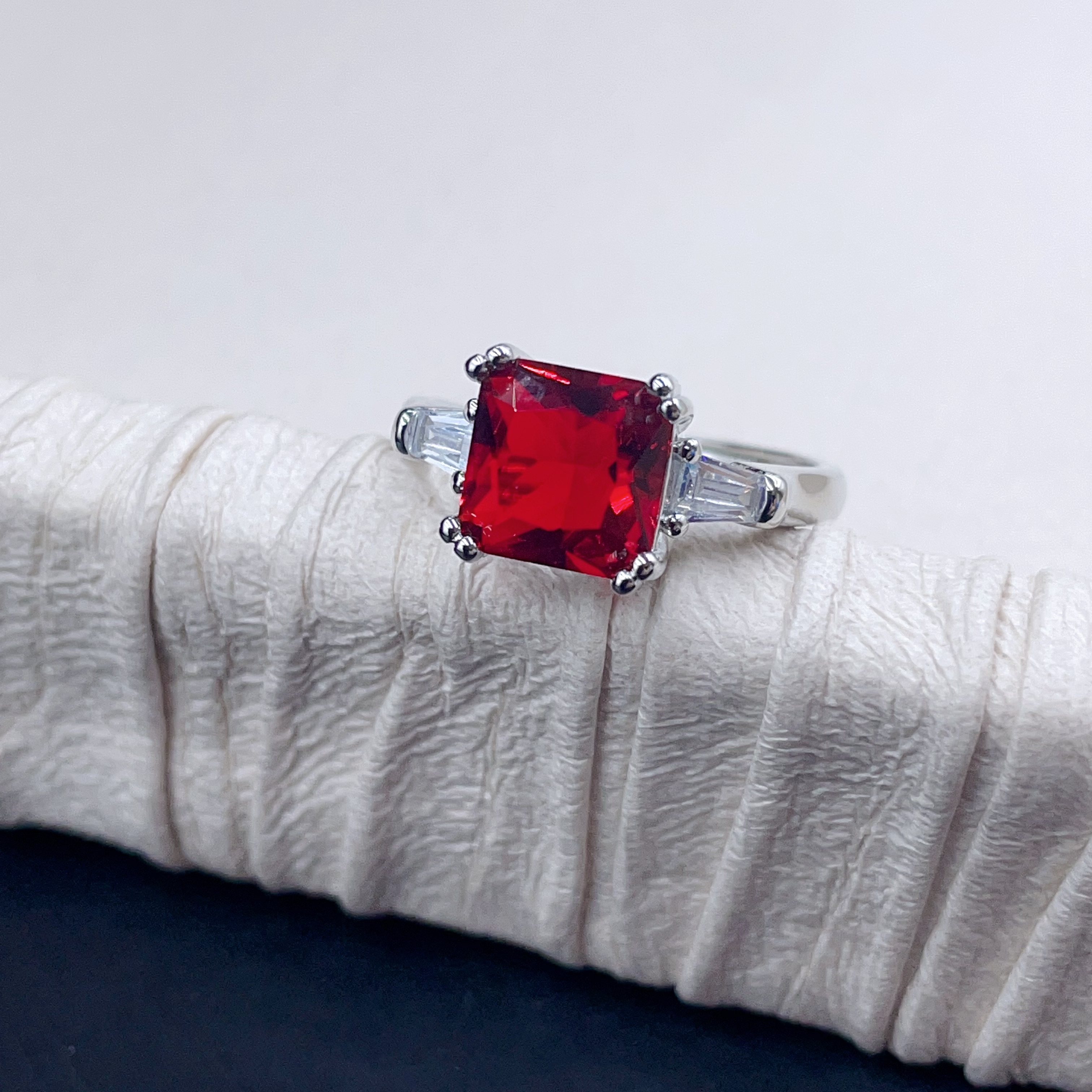 993  红色开口戒指百搭多样性发货