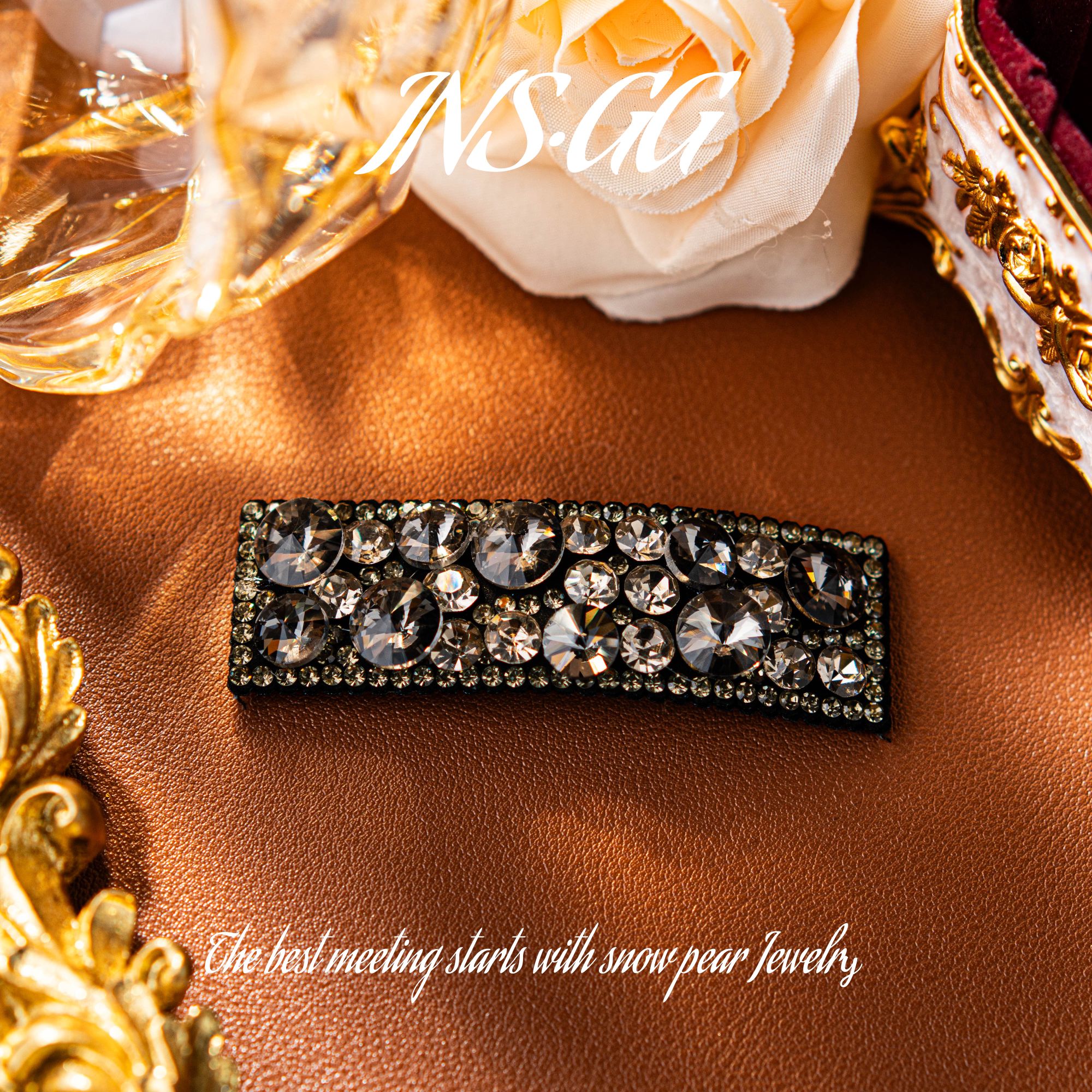 【INS · GG】2025网红新款高级感轻奢精致发夹IF006