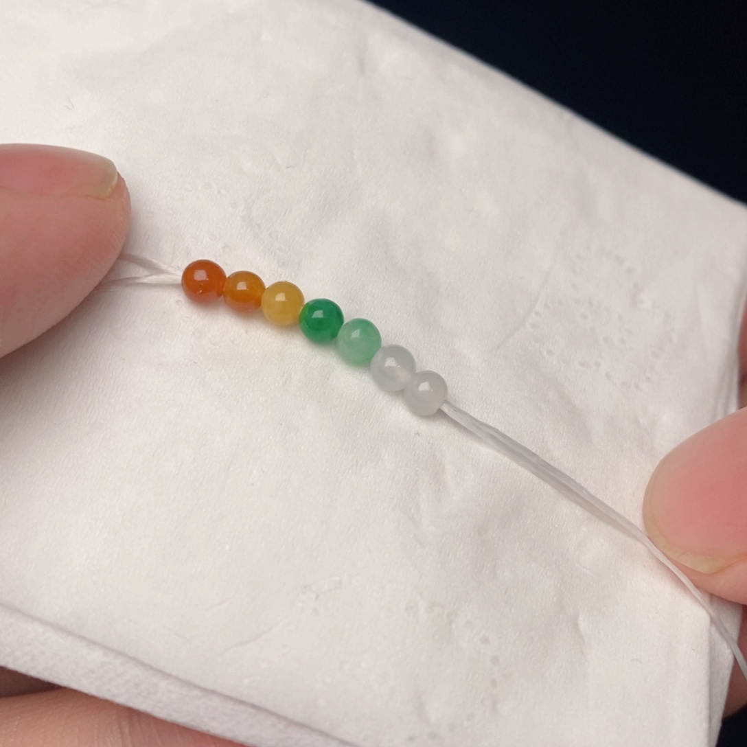 定制翡翠未镶嵌七彩阳光缤纷款