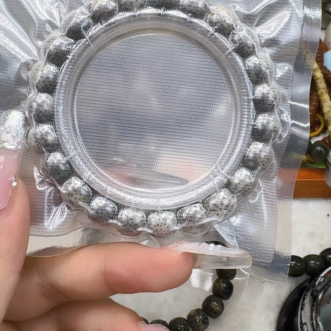 星月菩提手串57傲世黑灰星月菩提10桶单圈