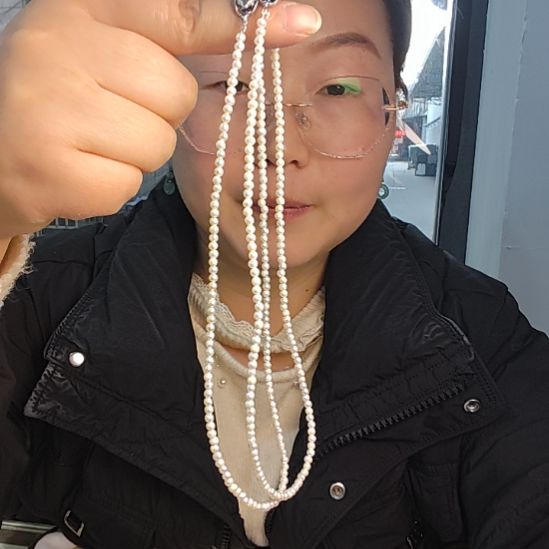 颈饰合金淡水珍珠