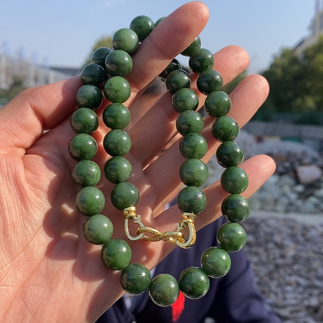 未镶嵌手链和田玉卡12碧玉项链