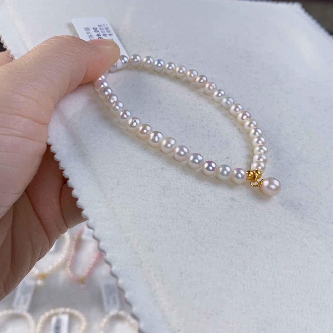 淡水珍珠手绳银S925镶嵌