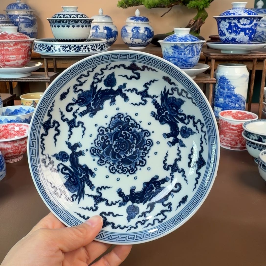 明***一景德镇陶瓷手工手绘