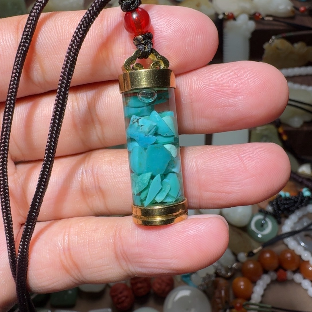 软玉钛钢颈饰钛钢镶嵌的悟空瓶