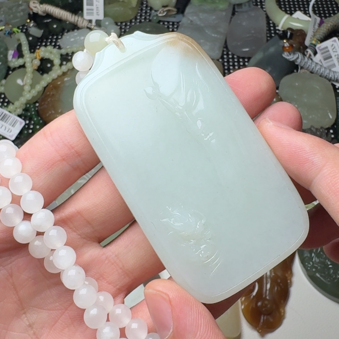 和田玉未镶嵌颈饰38