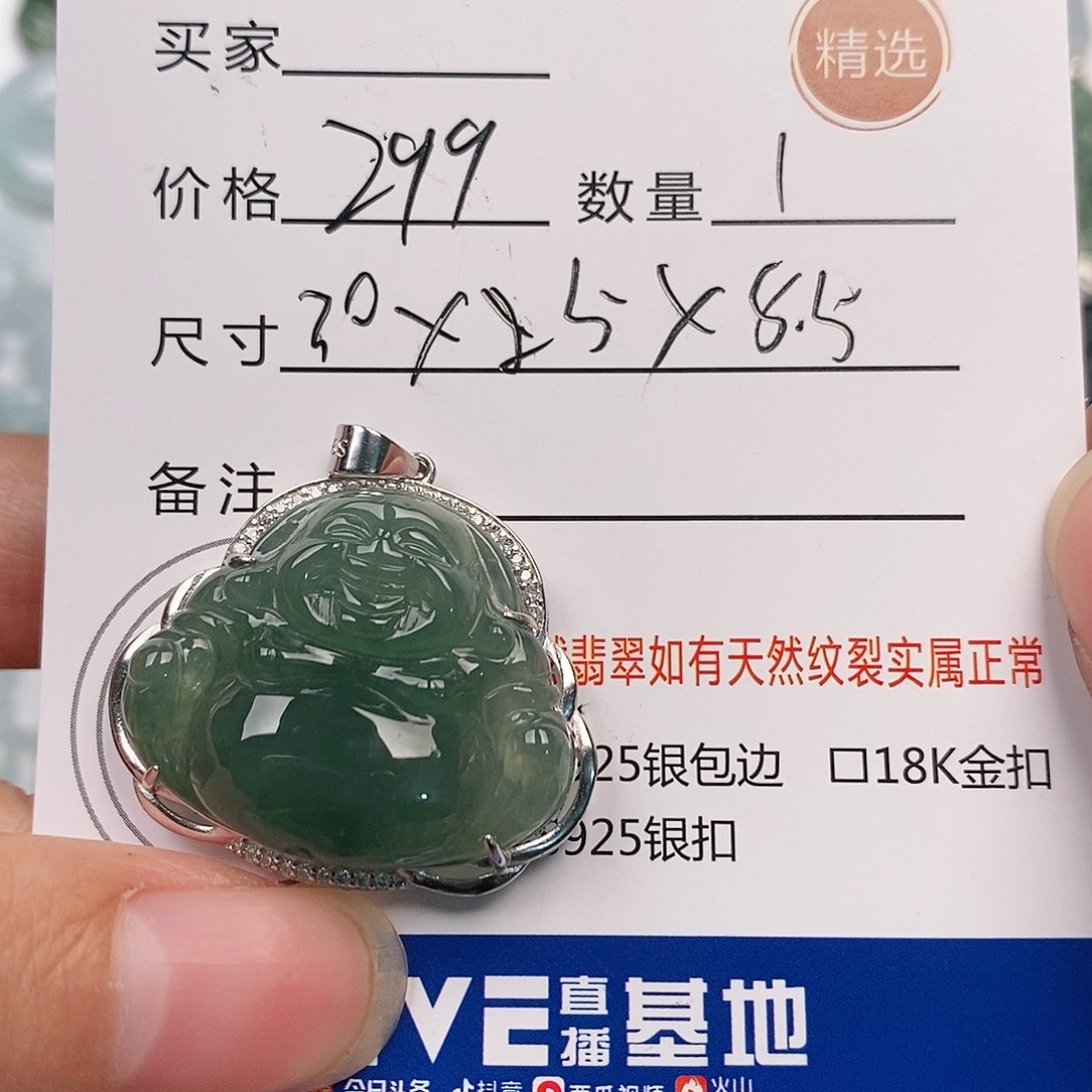 翡翠银S925镶嵌颈饰