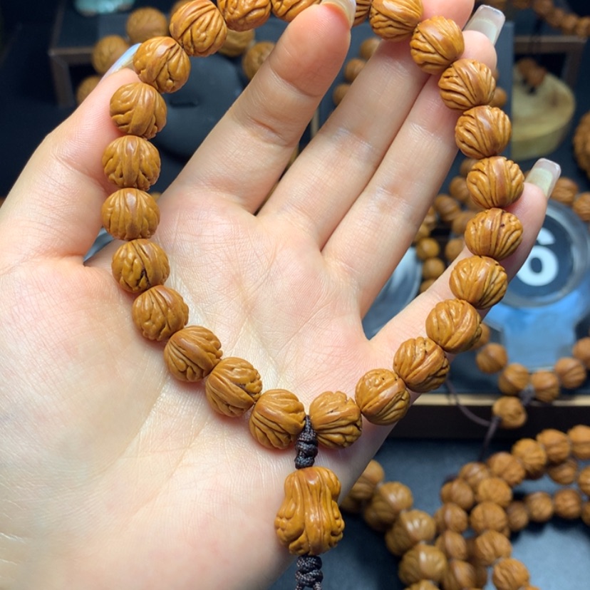 【闪购商品】桃核手串麻****i火麒麟12手串