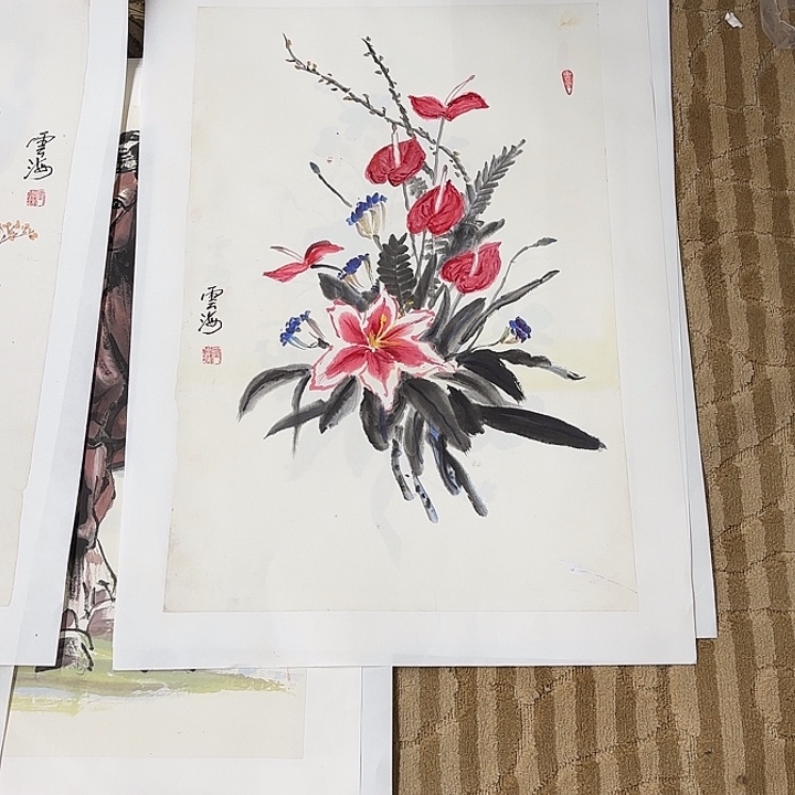 国画花鸟等多种鸟类和动物70.45