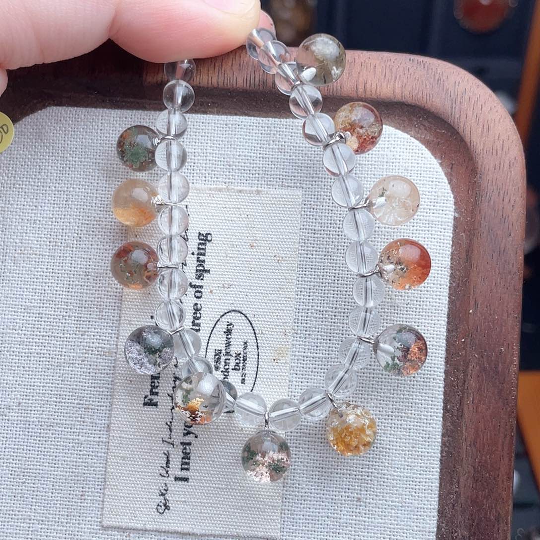 水晶手链银S925镶嵌?1111