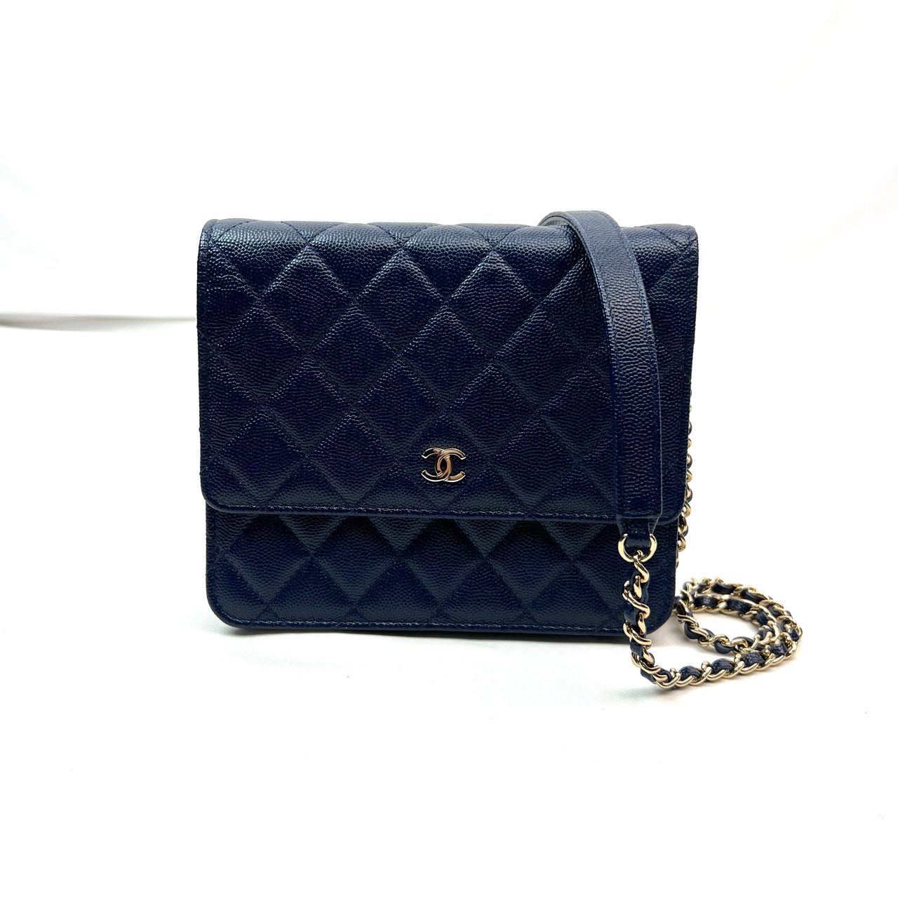 95新 Chanel/香奈儿 方胖子 woc荔枝牛皮单肩包C1580