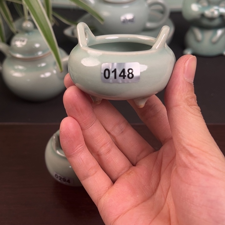杯0148 青鸾汝瓷微瑕