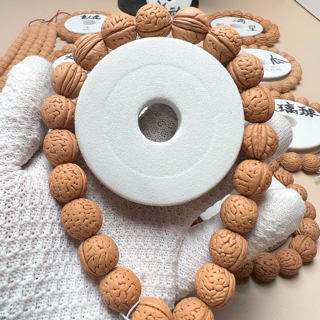 桃核手串1.4小脑纹