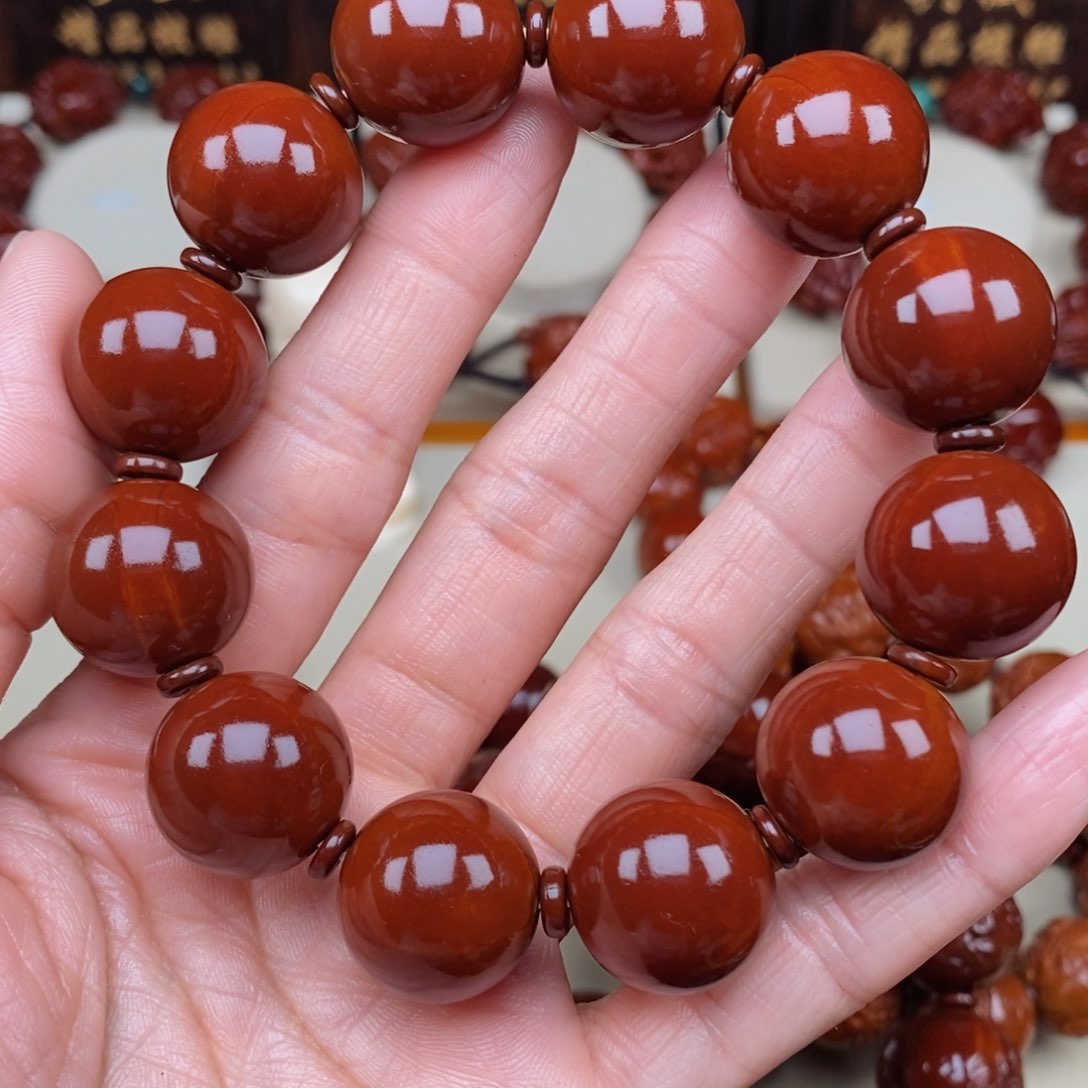 橄榄核吊坠卡*卡光珠，