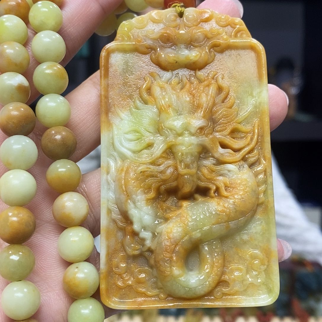 未镶嵌岫玉挂件吊坠手把