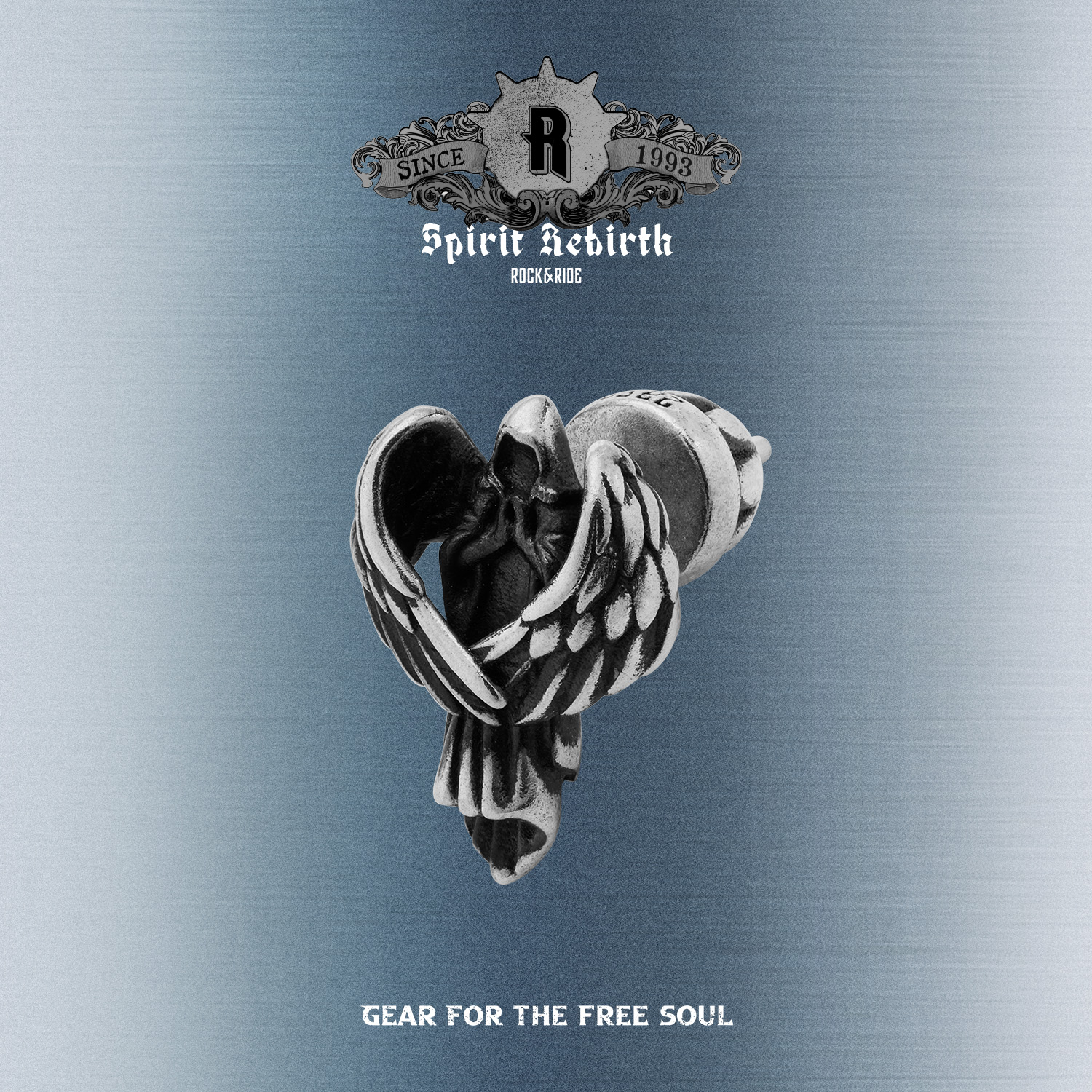 ROCK&RIDE 925银耳饰 重生系列雅典娜耳钉男士素款女个性设计感