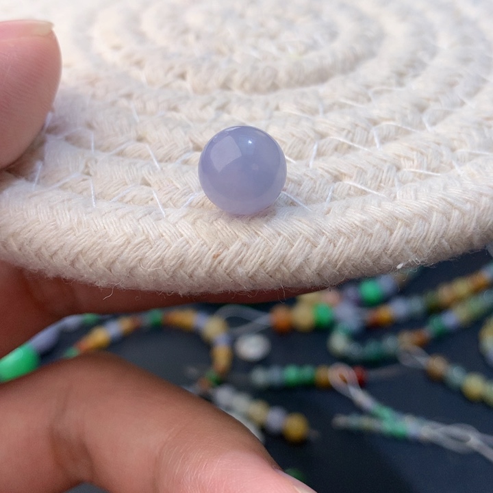 翡翠散珠卡10紫色翡翠