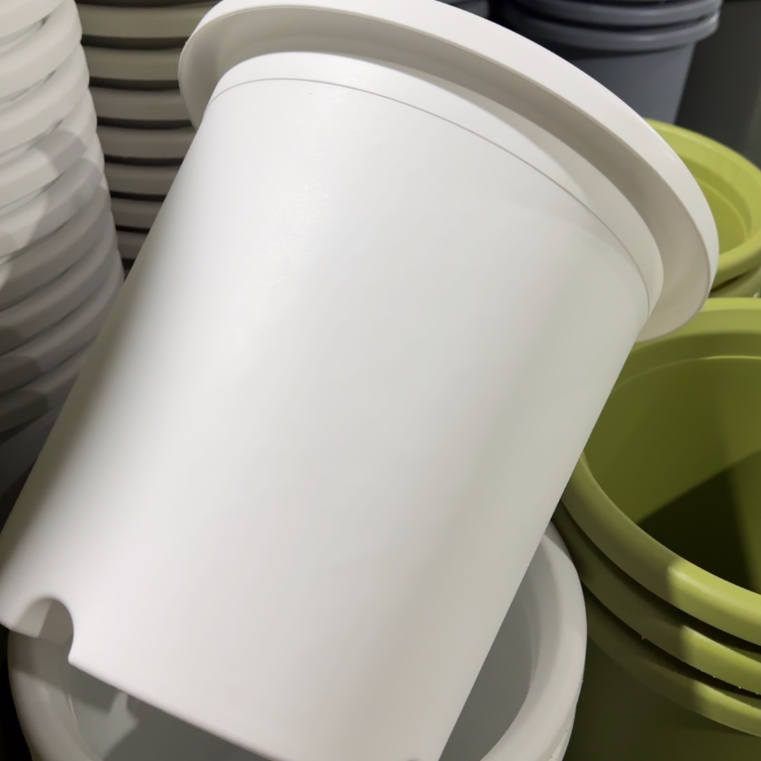 树脂四季盆7#无拖纯白微瑕6