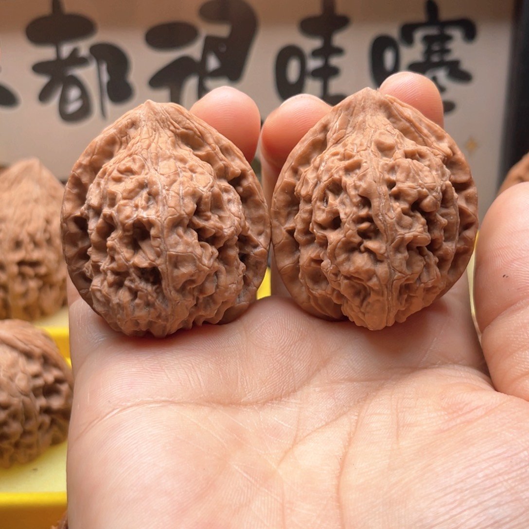 吊坠桃核39牡丹纹