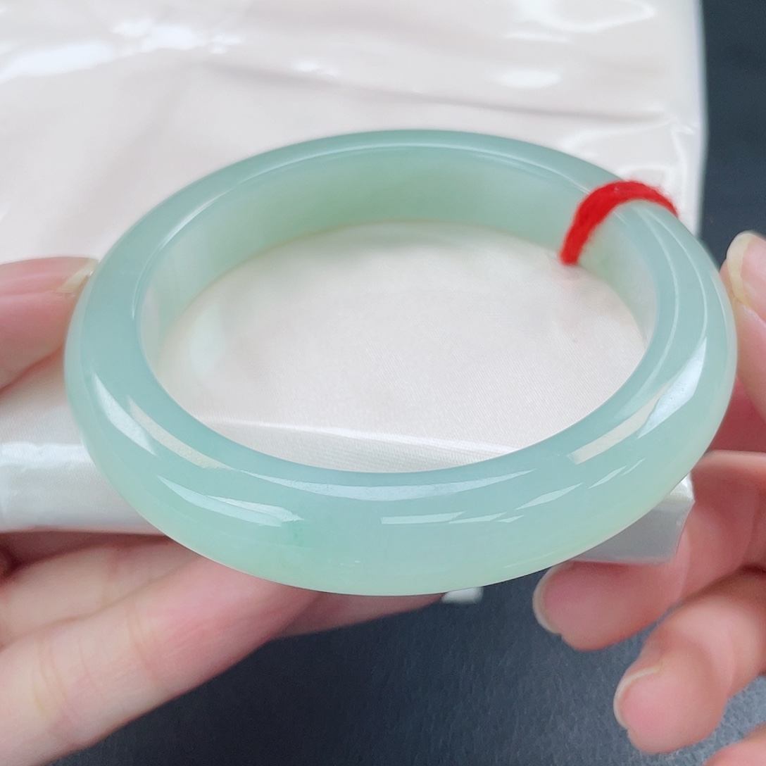 翡翠未镶嵌手镯青提葡萄肉