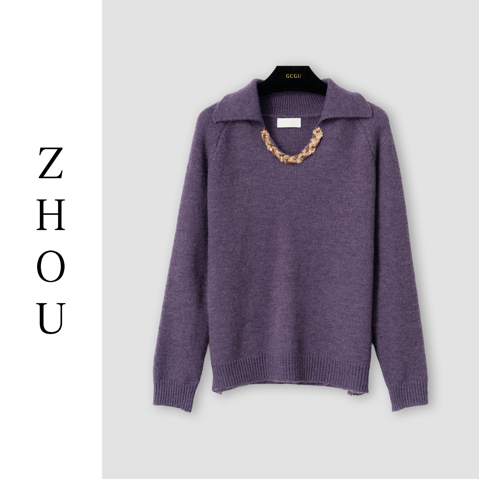 （周哥甄选）紫色上衣-32276