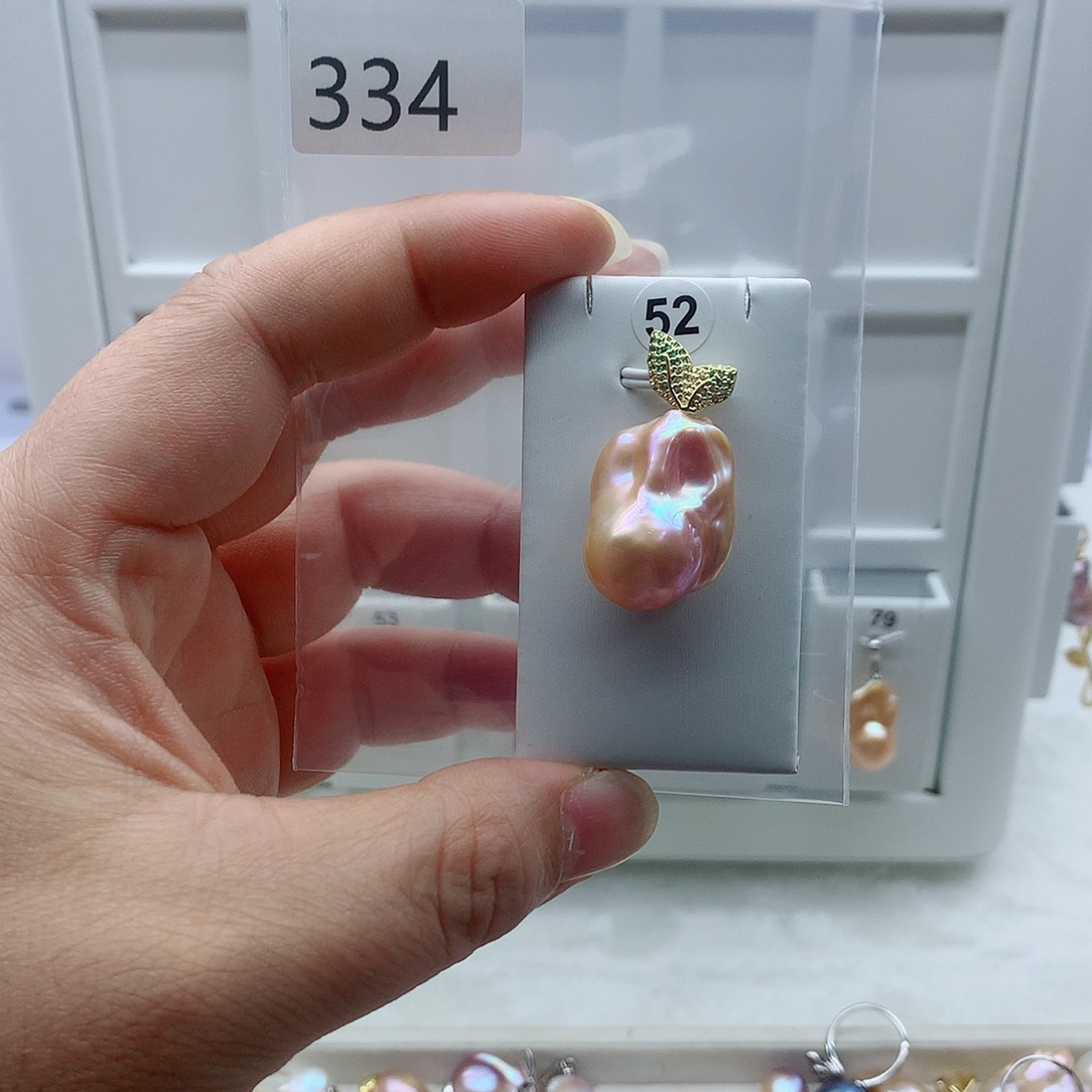 吊坠(不含链)合金淡水珍珠