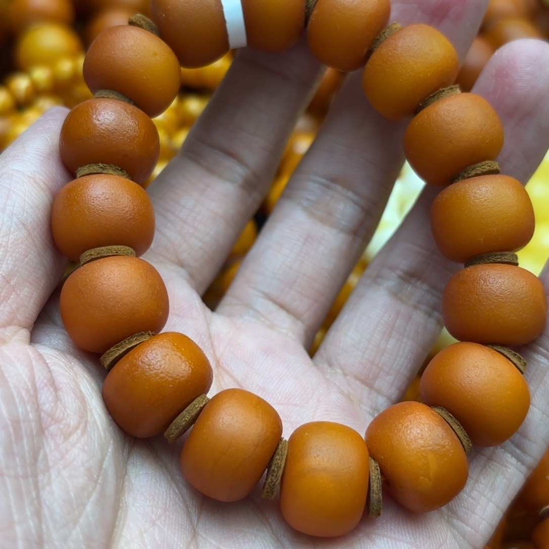 琥珀手链未镶嵌蜜蜡
