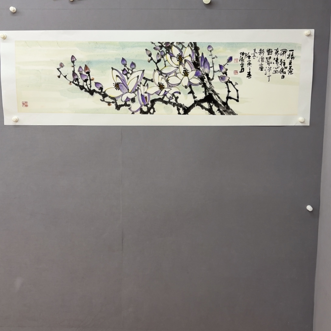 国画艺术家真人手绘