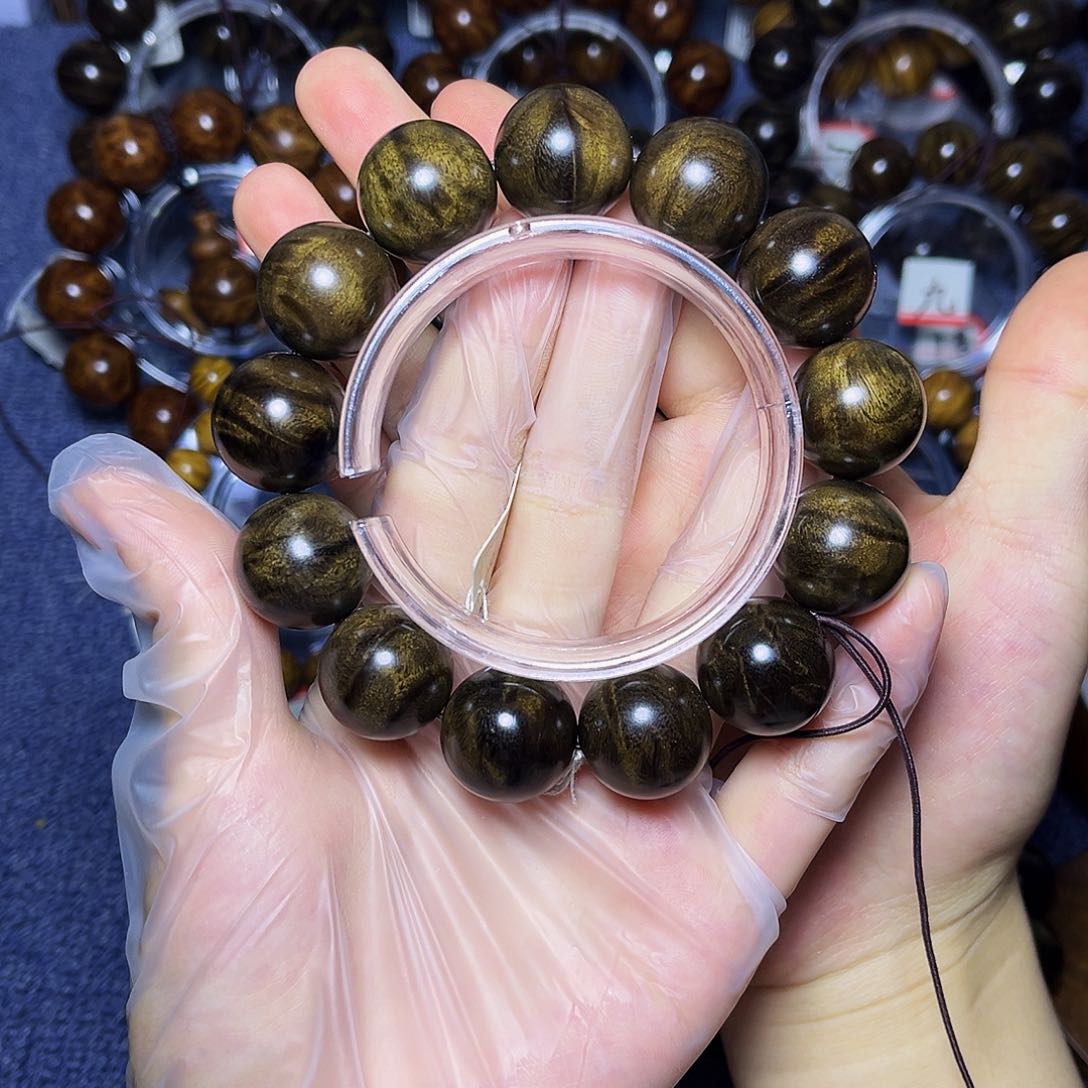 手串/手链楠木（金丝楠）北*光1.8阴沉闪电