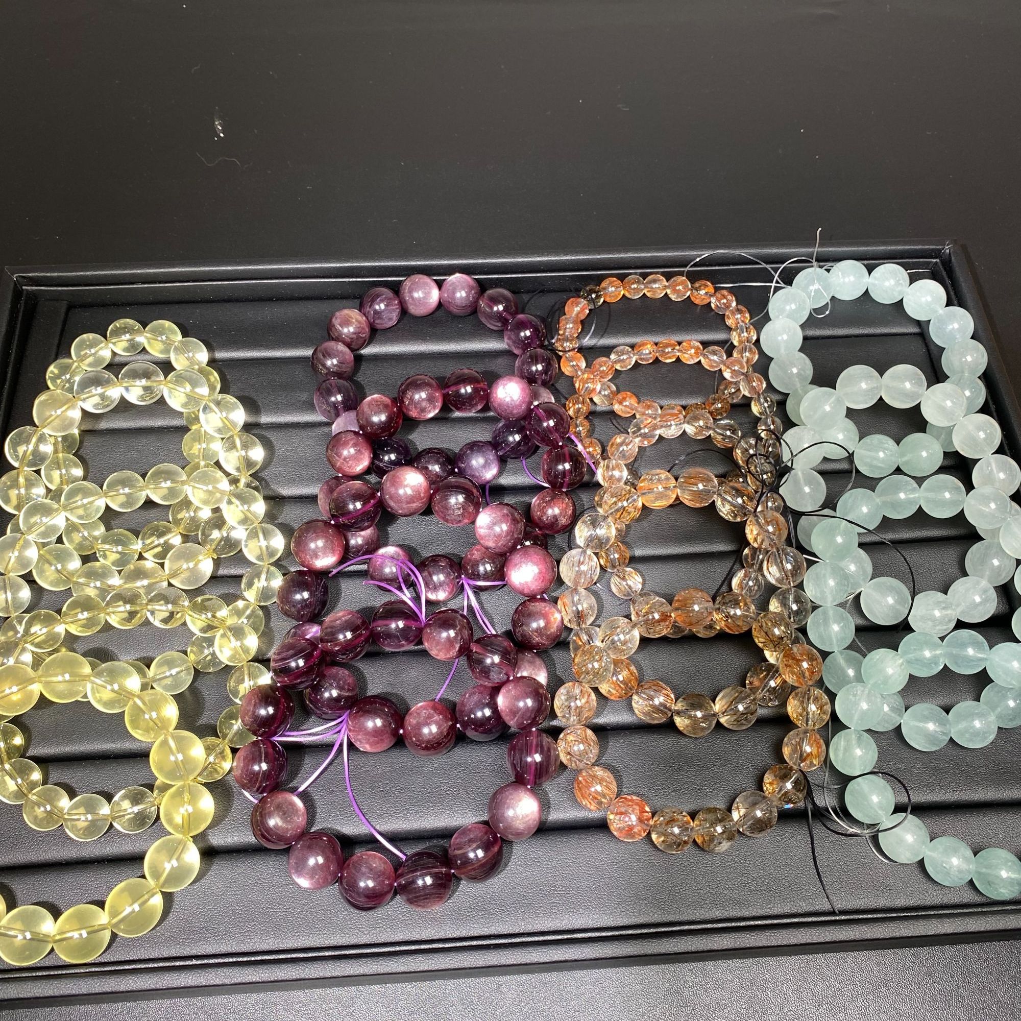 【直播链接】天然水晶手链手串默认微瑕、多样式发其一。