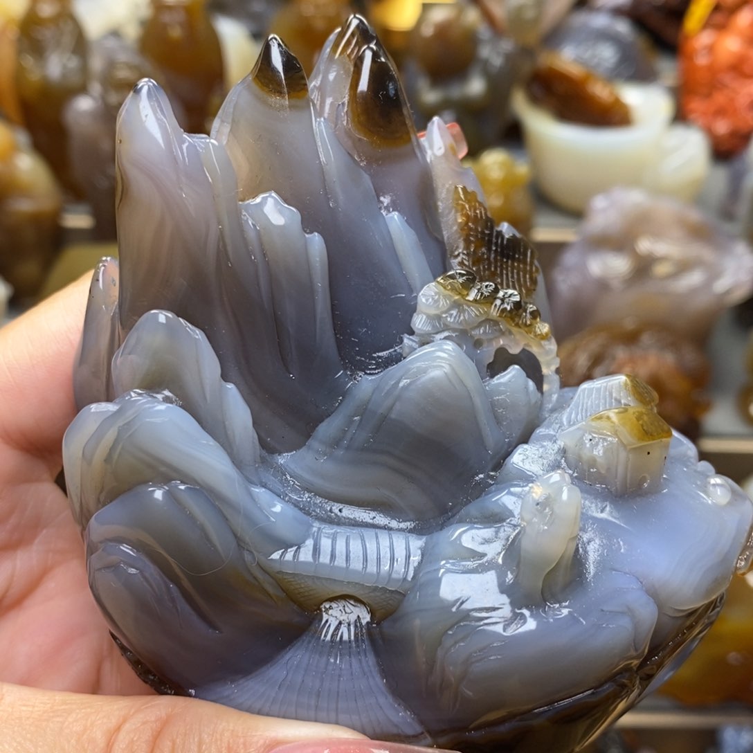 玛瑙/玉髓摆件未镶嵌