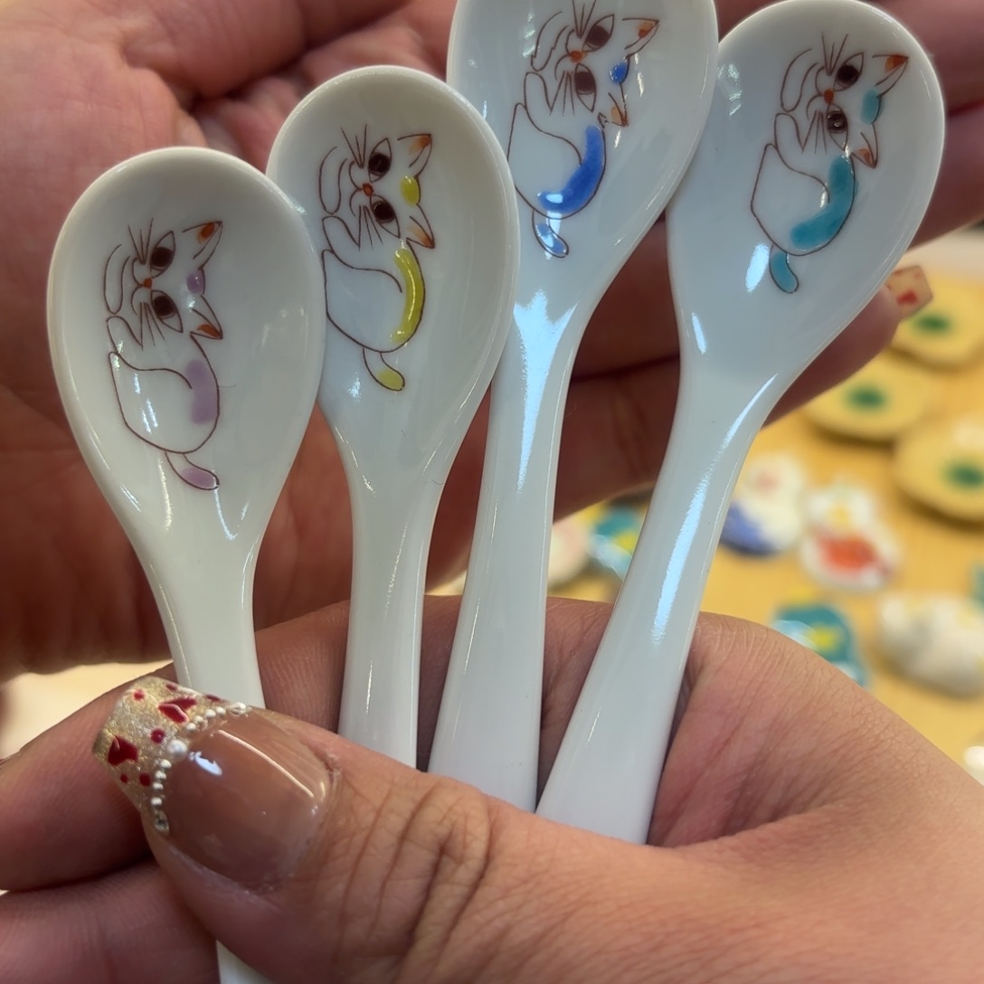 陶猫咪勺子，拍下备注颜色