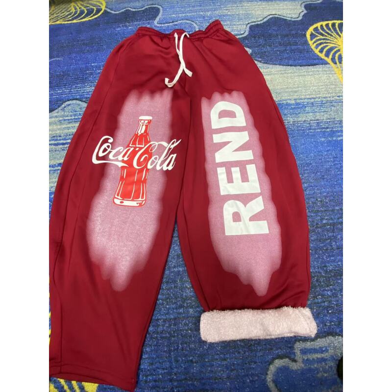 834韩系时尚大码女装炒色水洗垮裤