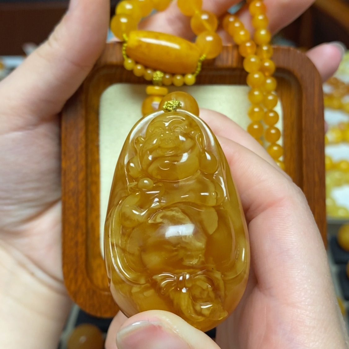 【闪购商品】蜜蜡颈饰未镶嵌项链