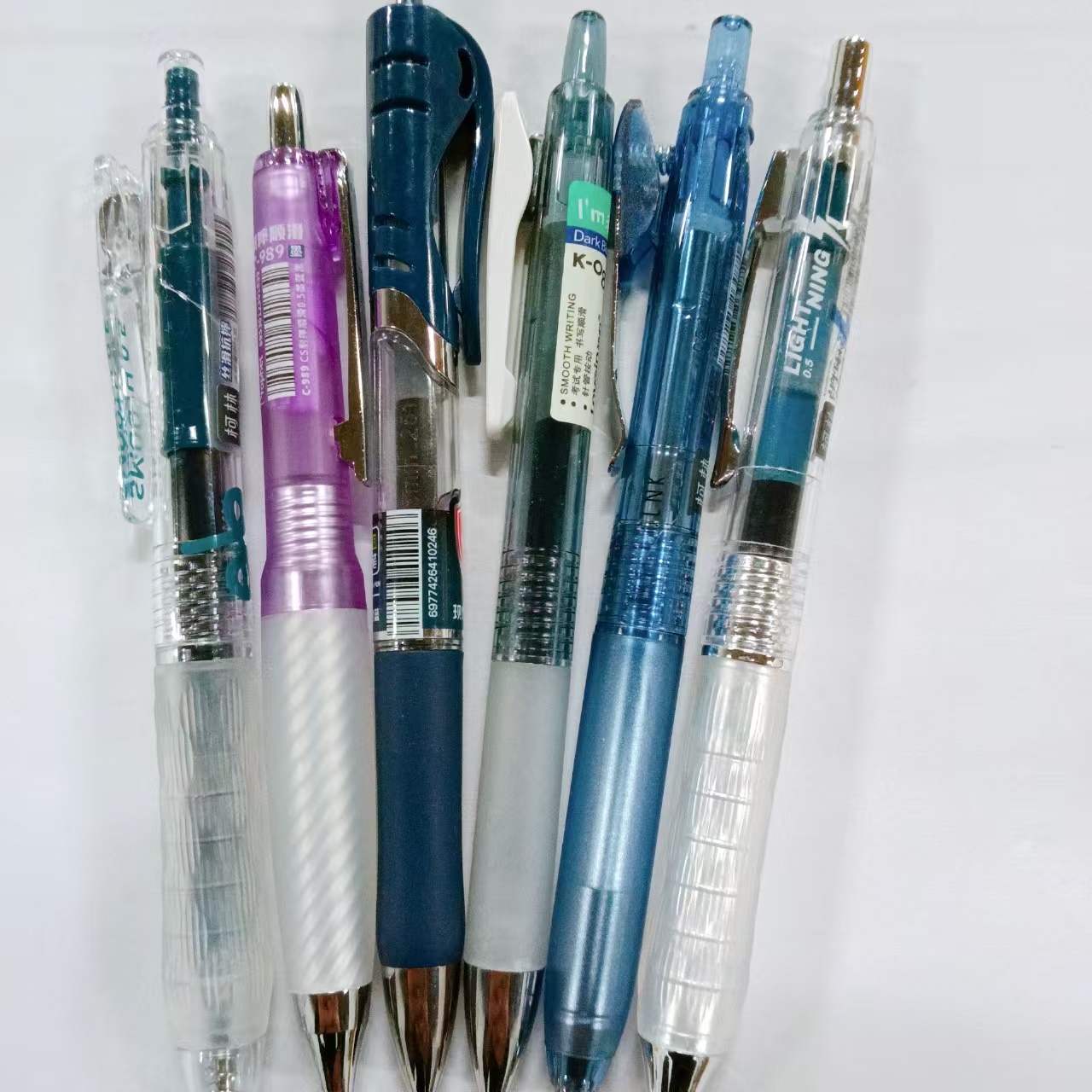 【墨蓝-6支】A25兜兜闪电刻度笔考霸丝滑,掉封蜡不售后