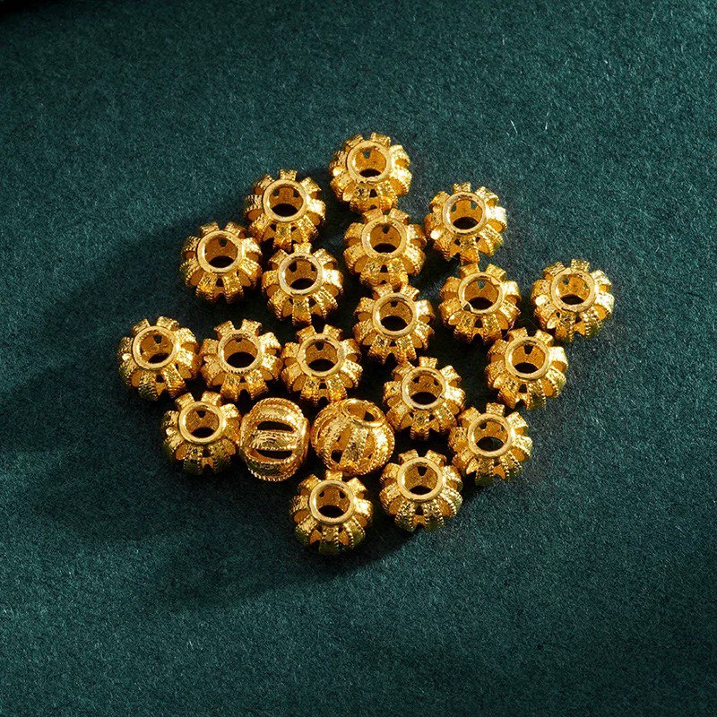 【伊梵甄选】花丝灯笼珠散珠圆珠手链项链diy配饰