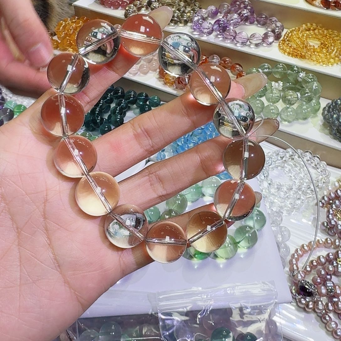 水晶手链未镶嵌静*茶晶16