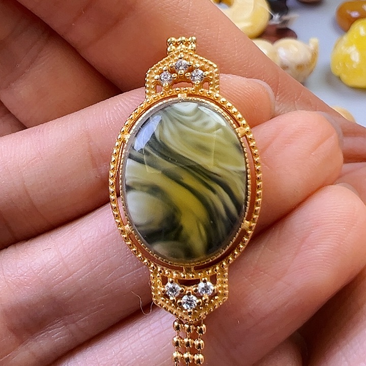 未镶嵌颈饰蜜蜡蜜蜡