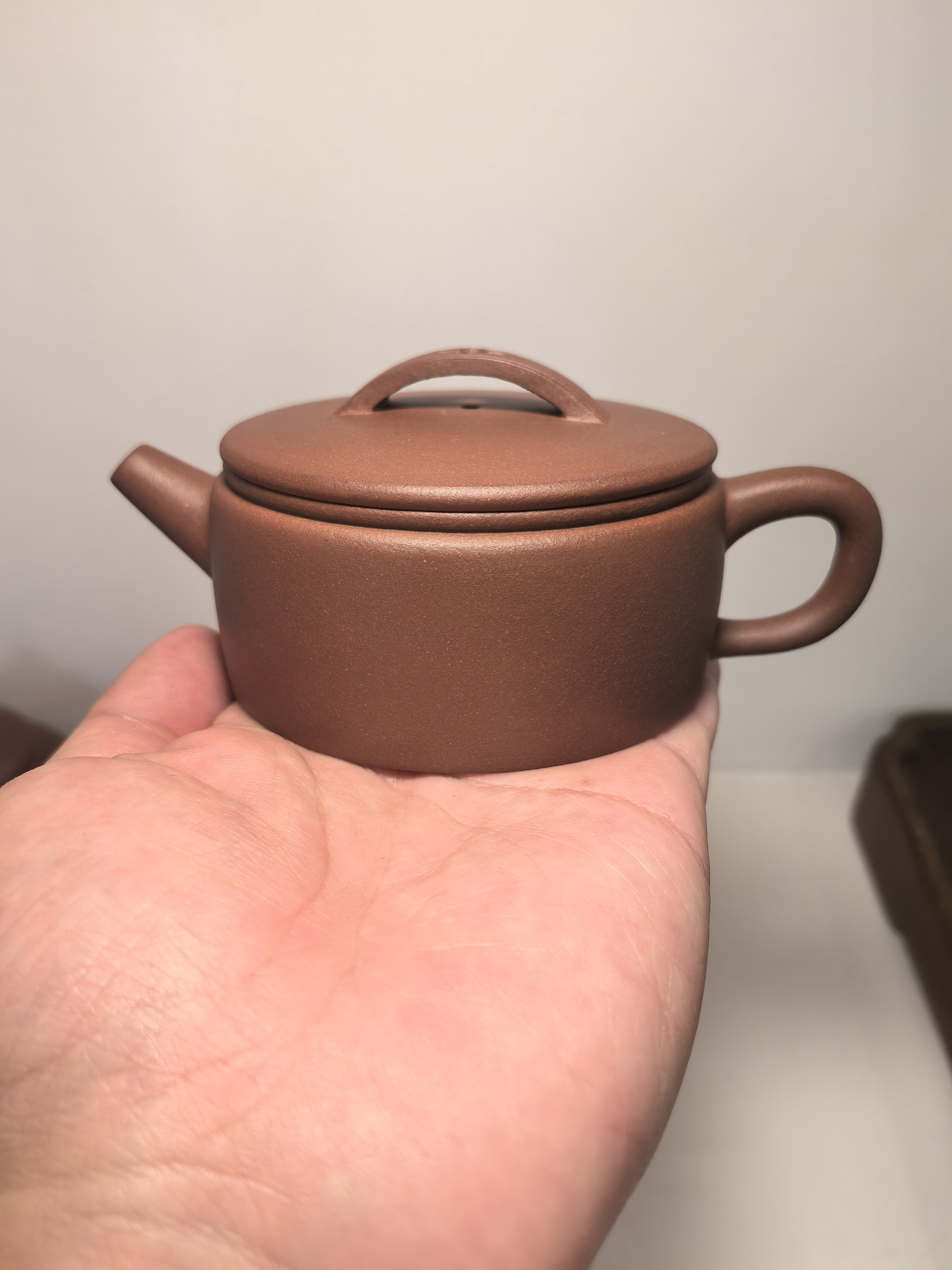 宜兴紫砂汉瓦壶底槽青