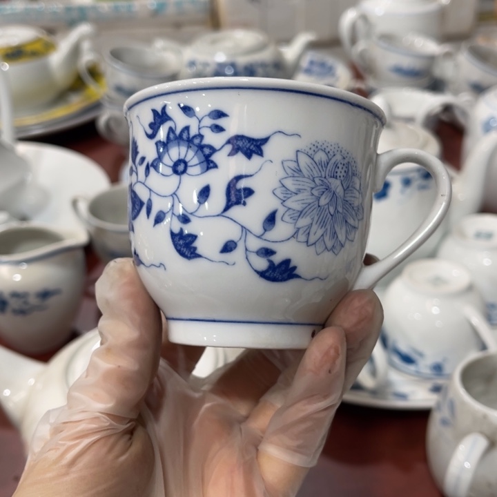 醴陵高温瓷器老瓷微瑕180毫升