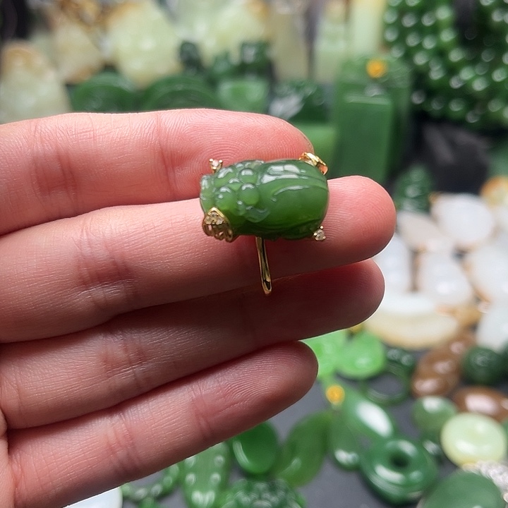 和田玉银S925镶嵌颈饰