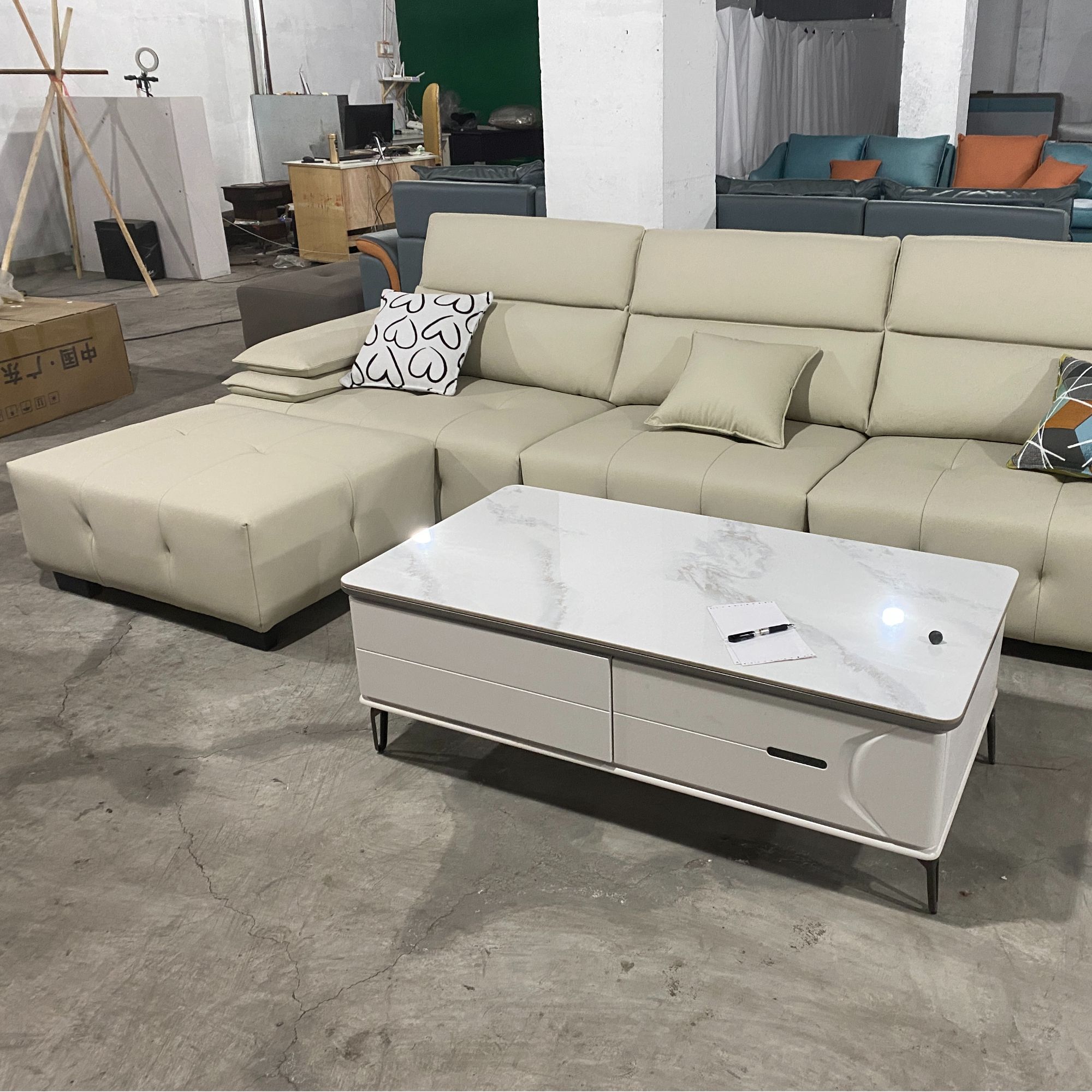 劳伦斯意式简现代真皮沙发轻奢别墅大小户型皮艺沙发